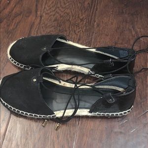 Ankle lace up espadrilles